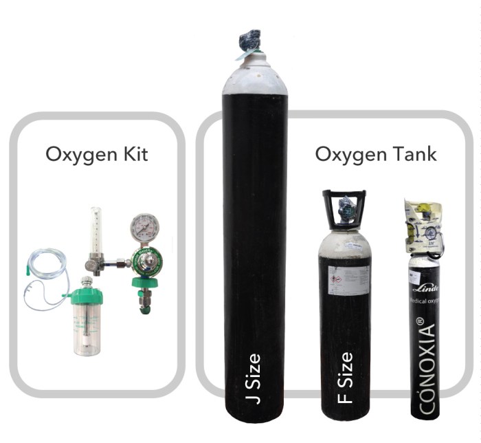 Oxygen tanks use