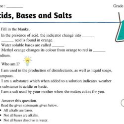 Acids bases and salts worksheet answers