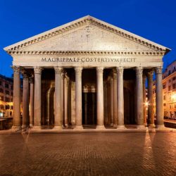 Pantheon rome front italy