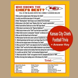 Kansas city chiefs trivia questions and answers